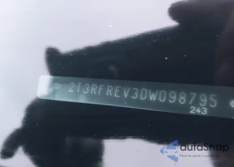 2013 Toyota Rav4 Xle from USA, damaged, VIN 2T3RFREV3DW098795